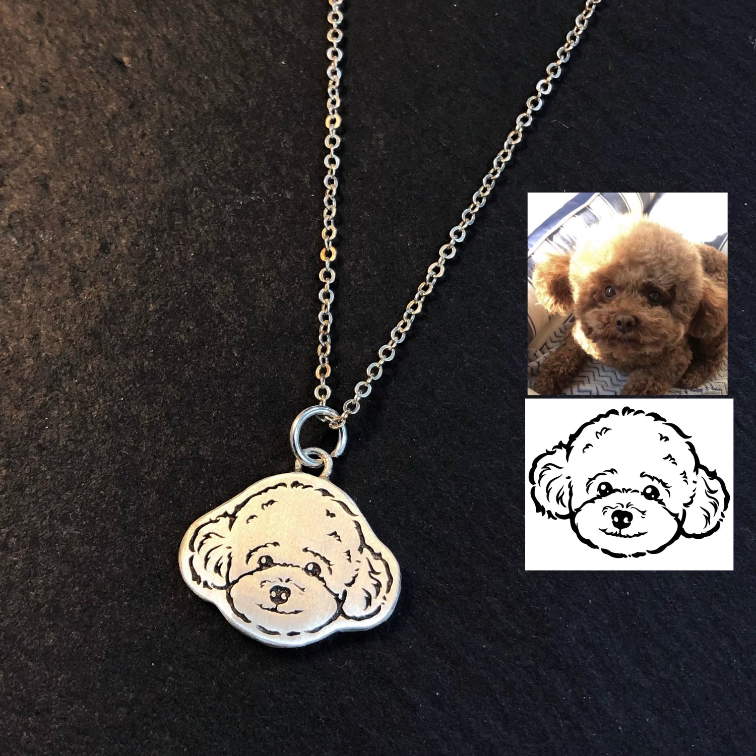 Stellara Custom Pet Portrait Necklace