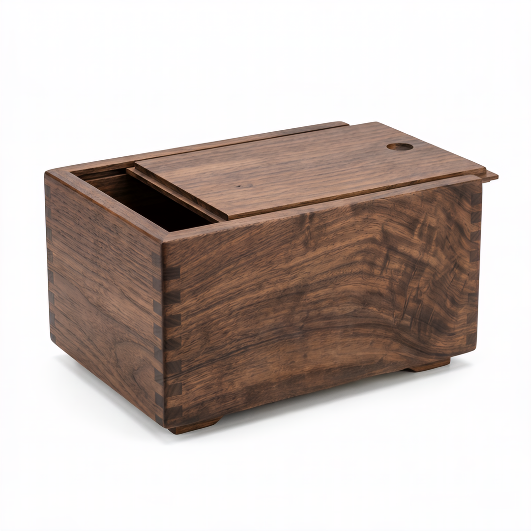 Black Walnut Serenity Hollow Walnut Pet Memorial Box