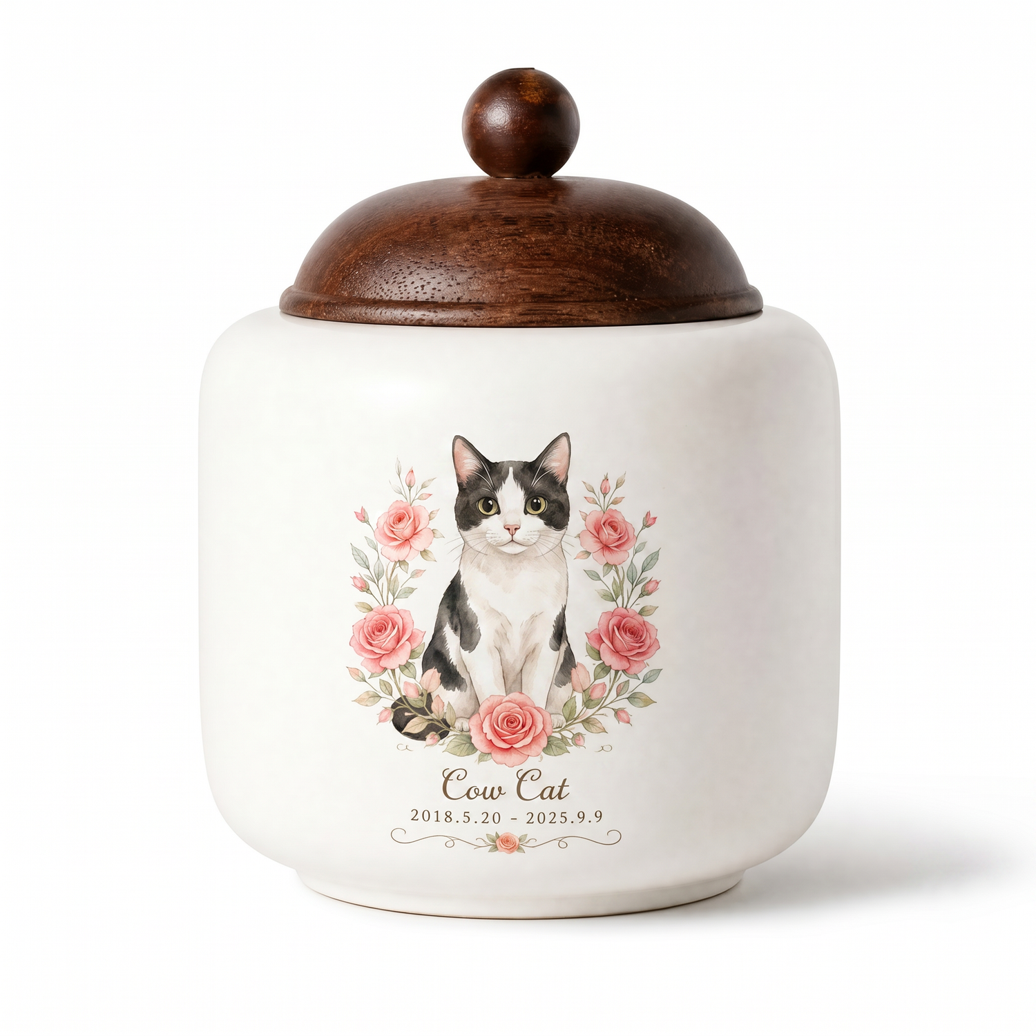 Custom Pet Portrait Memorial Urn