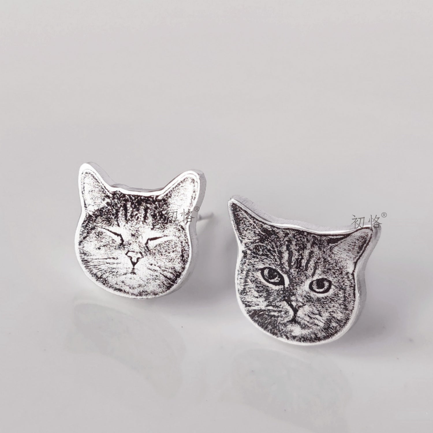 Lyra Custom Pet Portrait Earrings