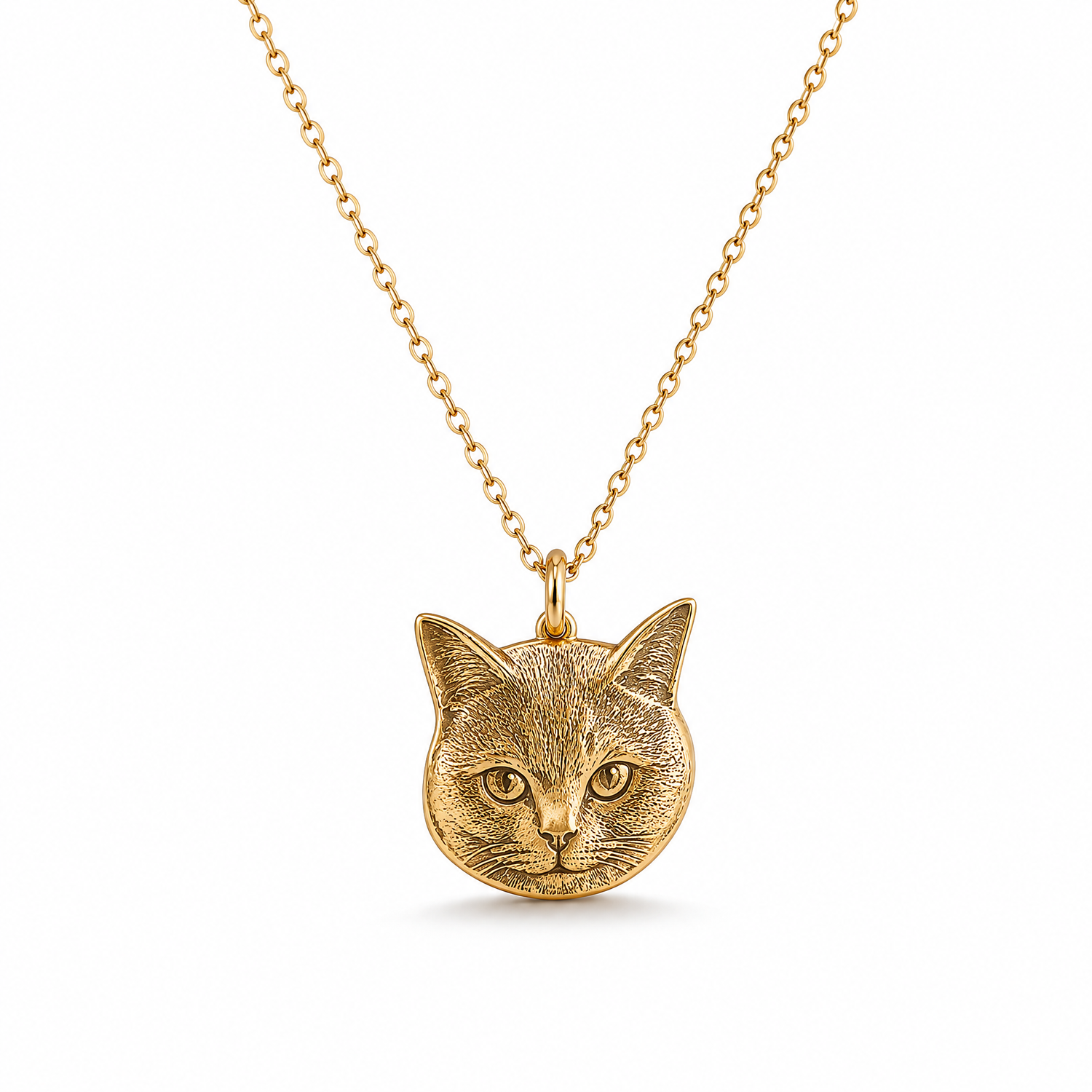 Personalized Pet Portrait Necklace from Photo