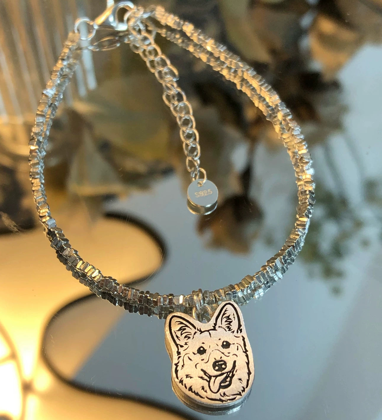 Lumira Custom Pet Portrait Charm Bracelet