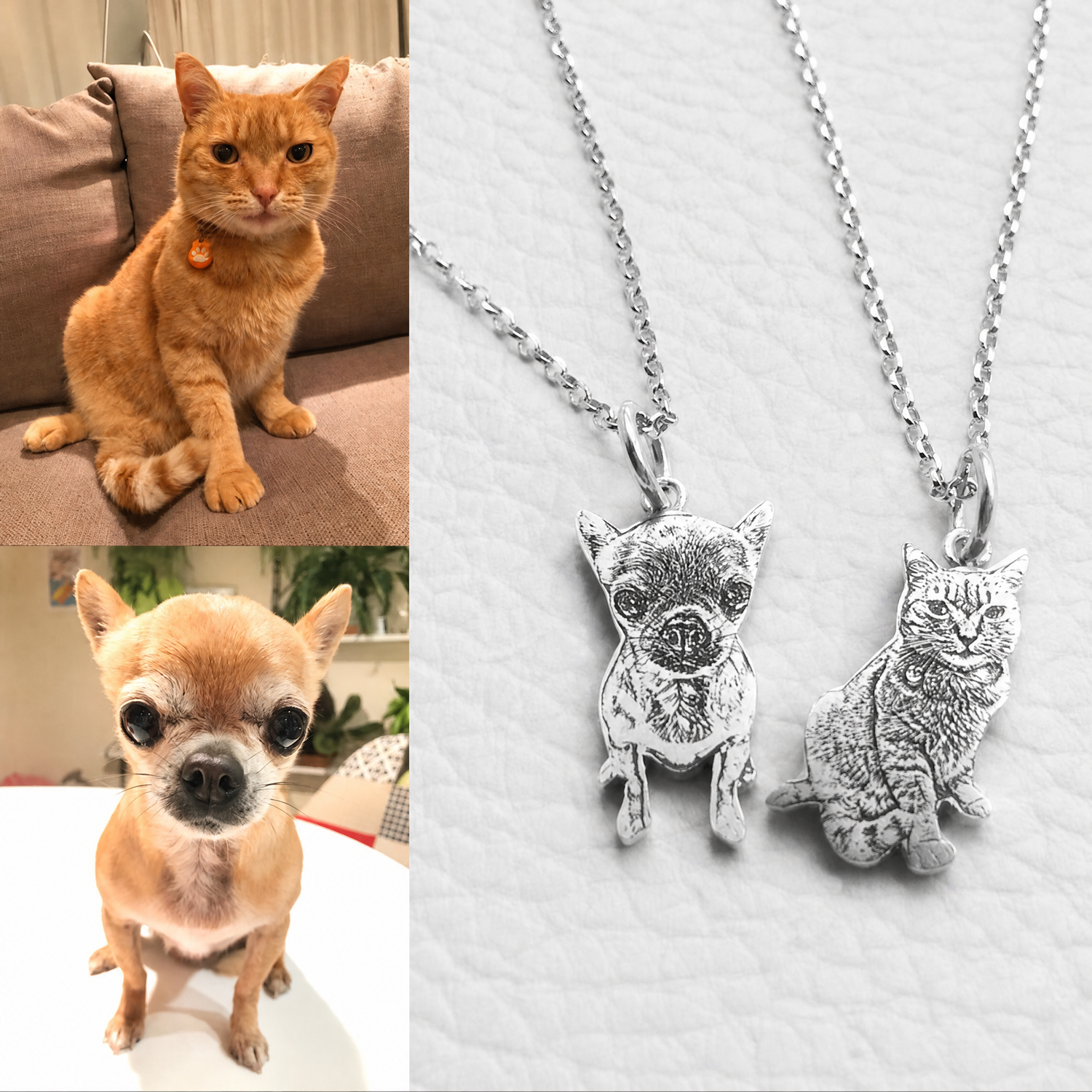 Halo Custom Pet Portrait Necklace