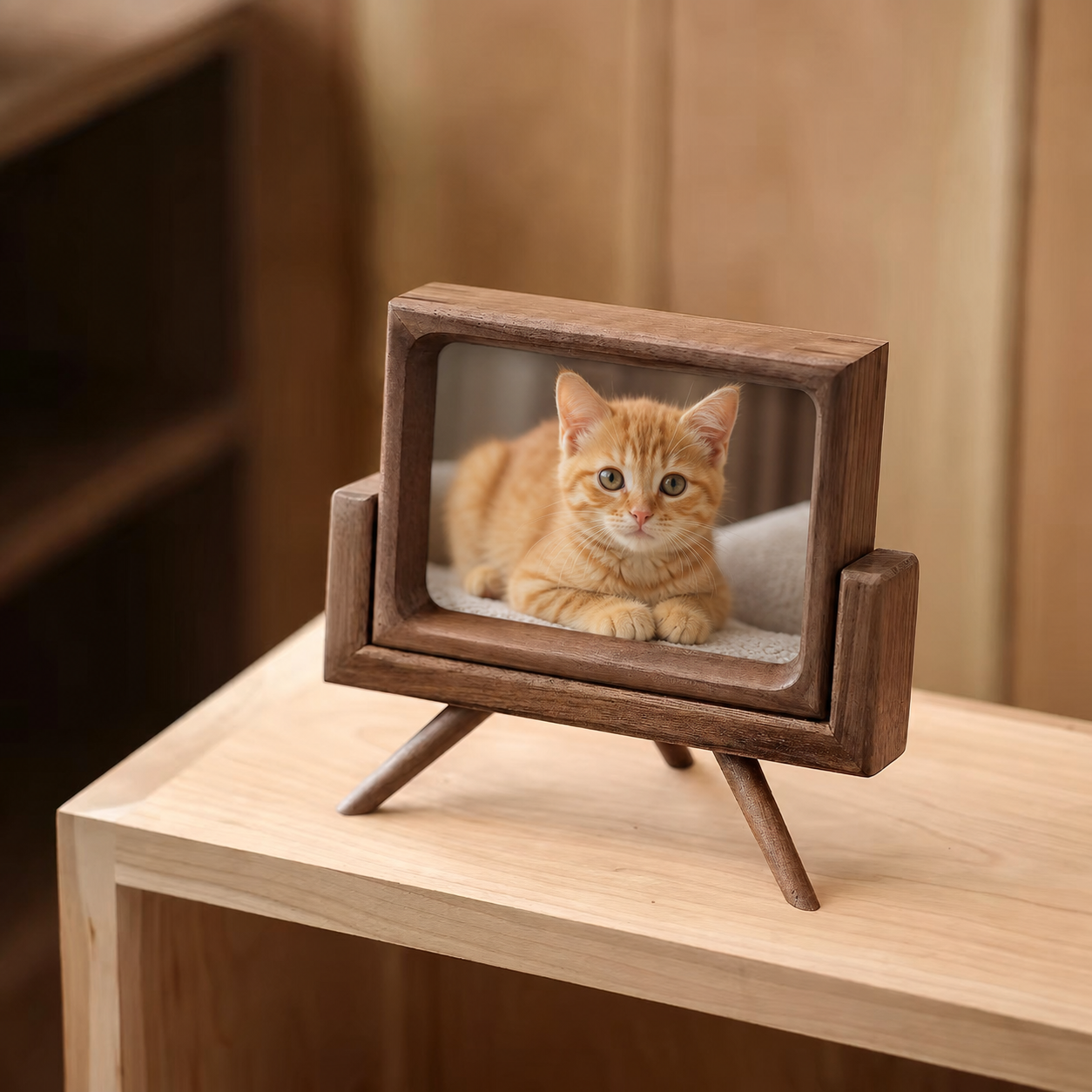Pawdio Wooden Pet Keepsake Picture Frame